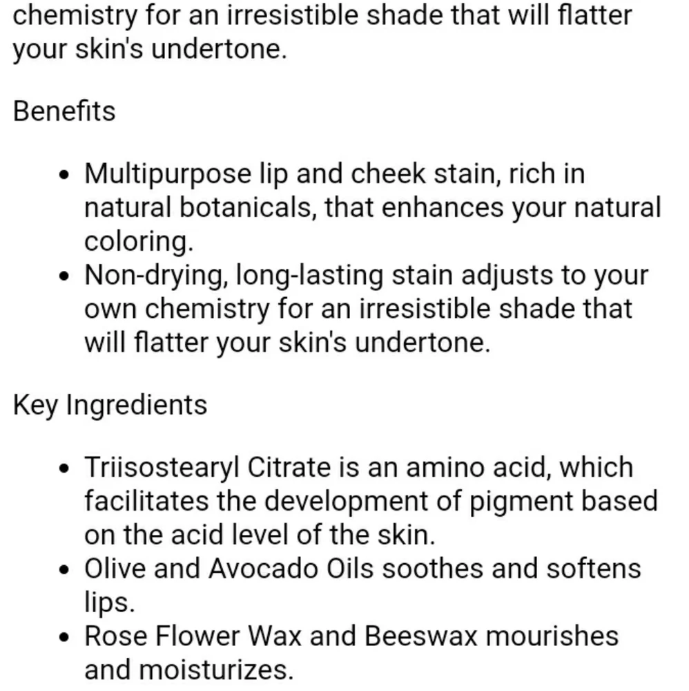 JANE IREDALE JUST KISSED LIP AND CHEEK STAIN.